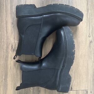 Target black slip on boots
